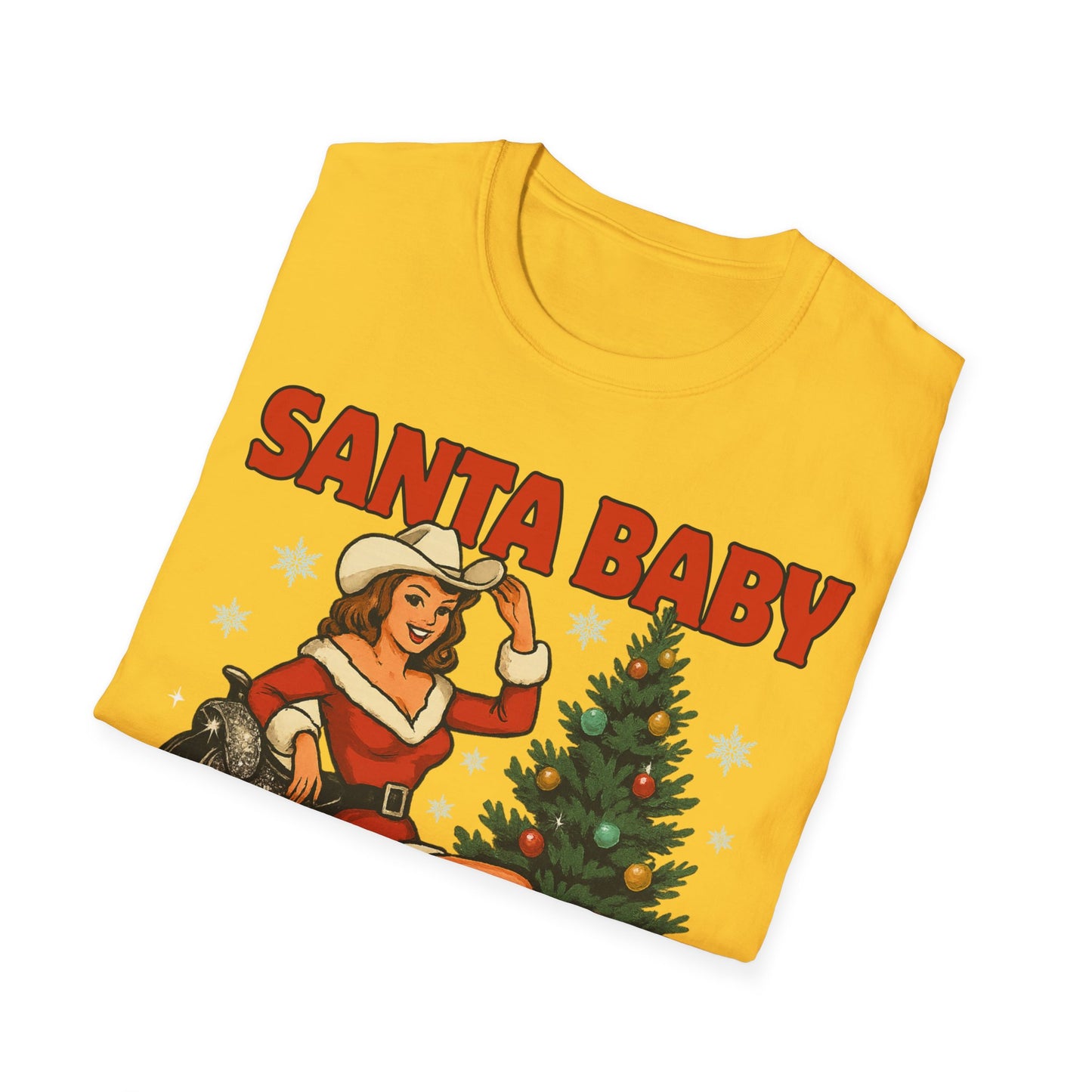 Santa Baby Ready To Ride Unisex Softstyle T-Shirt