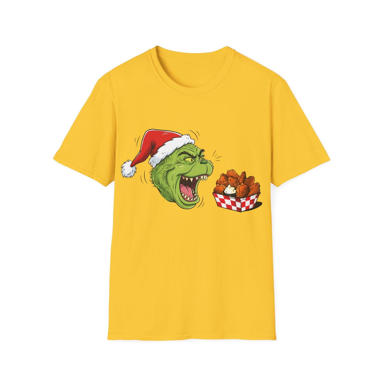 Grinch Buffalo Wings Unisex Softstyle T-Shirt