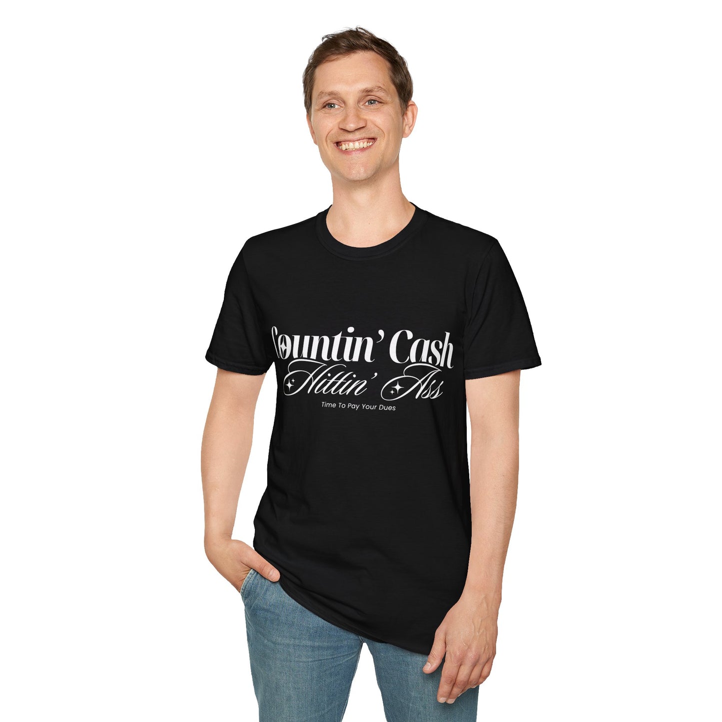 Countin' Cash Hittin' Ass Unisex Softstyle T-Shirt