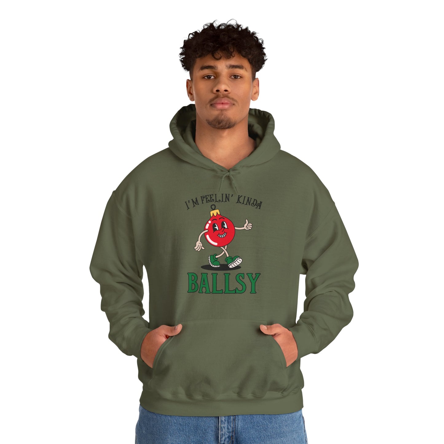 Feelin' Kinda Ballsy Unisex Heavy Blend™ Hooded Sweatshirt