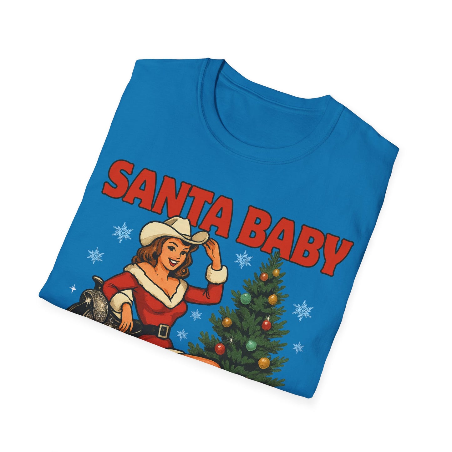 Santa Baby Ready To Ride Unisex Softstyle T-Shirt
