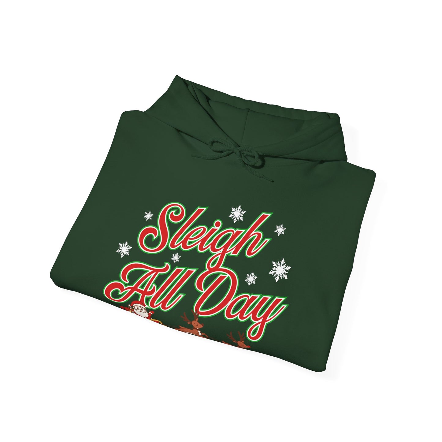 Sleigh All Day Santa Unisex Heavy Blend™ Hooded Sweatshirt