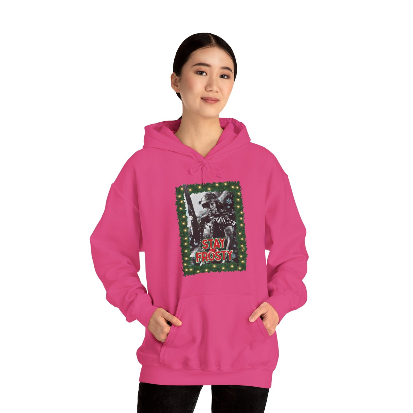 Stay Frosty Corporal Hicks Unisex Heavy Blend™ Hooded Sweatshirt