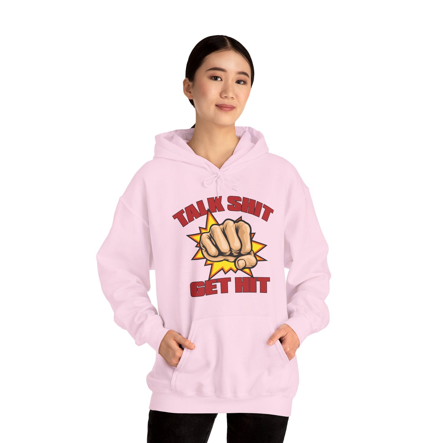 Talk Shit Get Hit Unisex Heavy Blend™ Hooded Sweatshirt