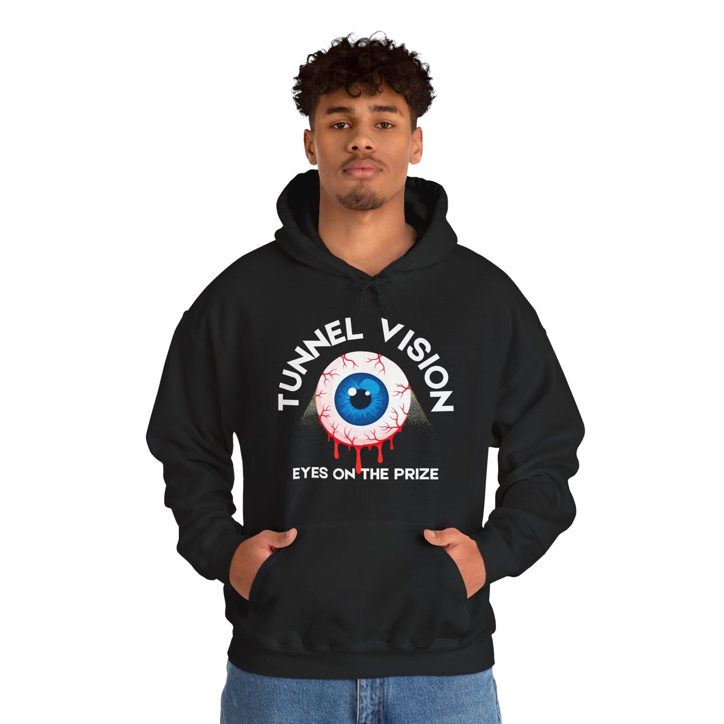 Tunnel Vision Eyes On The Prize Unisex Heavy Blend™ Hooded Sweatshirt