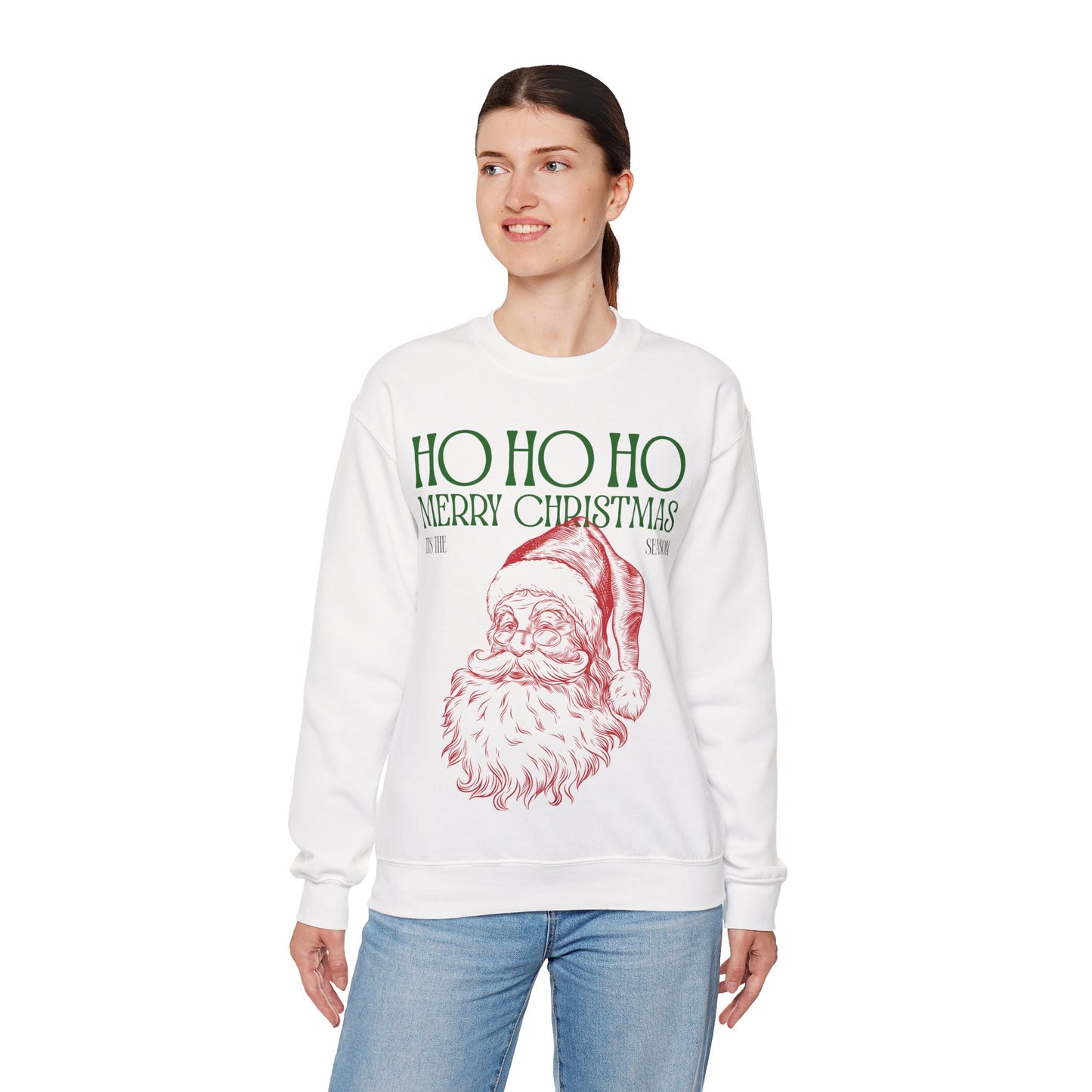 Tis The Season Santa Unisex Heavy Blend™ Crewneck Sweatshirt