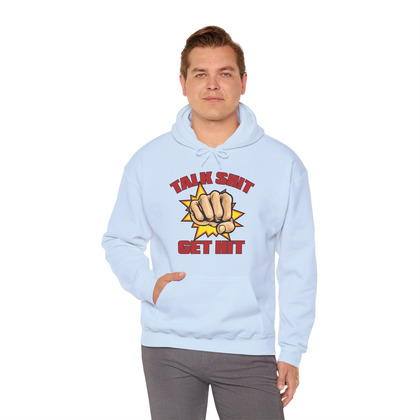 Talk Shit Get Hit Unisex Heavy Blend™ Hooded Sweatshirt