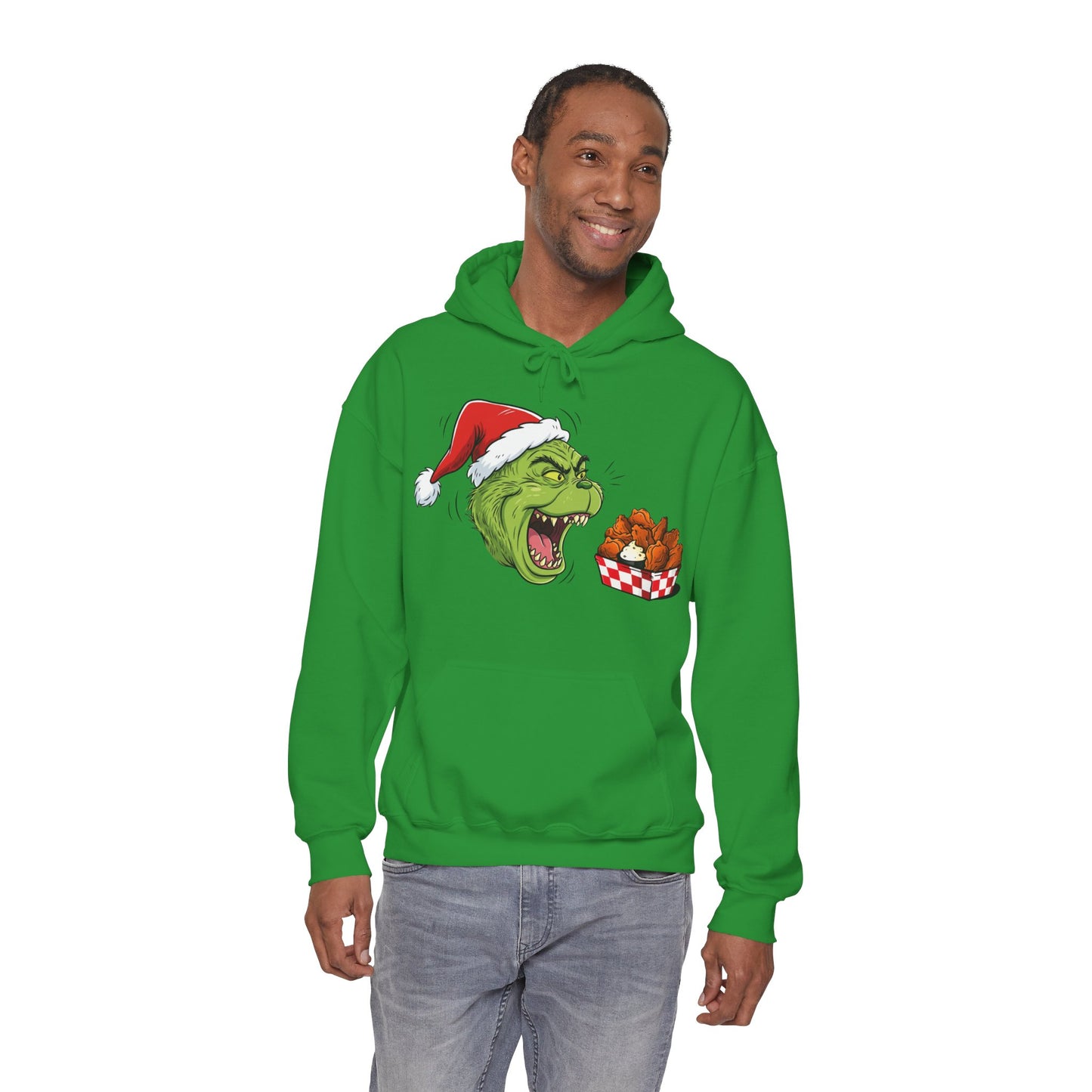 Grinch Buffalo Wings Unisex Heavy Blend™ Hooded Sweatshirt