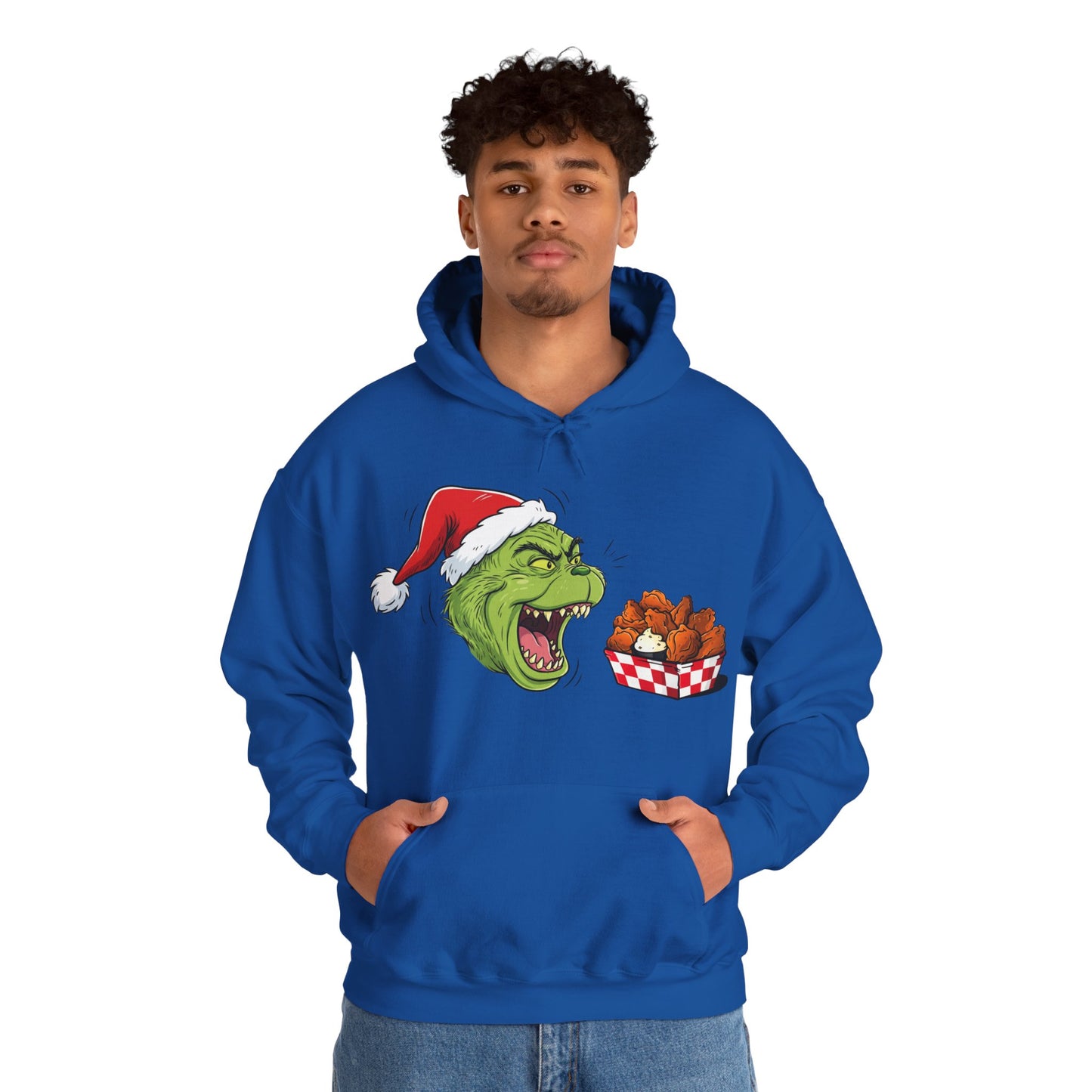 Grinch Buffalo Wings Unisex Heavy Blend™ Hooded Sweatshirt
