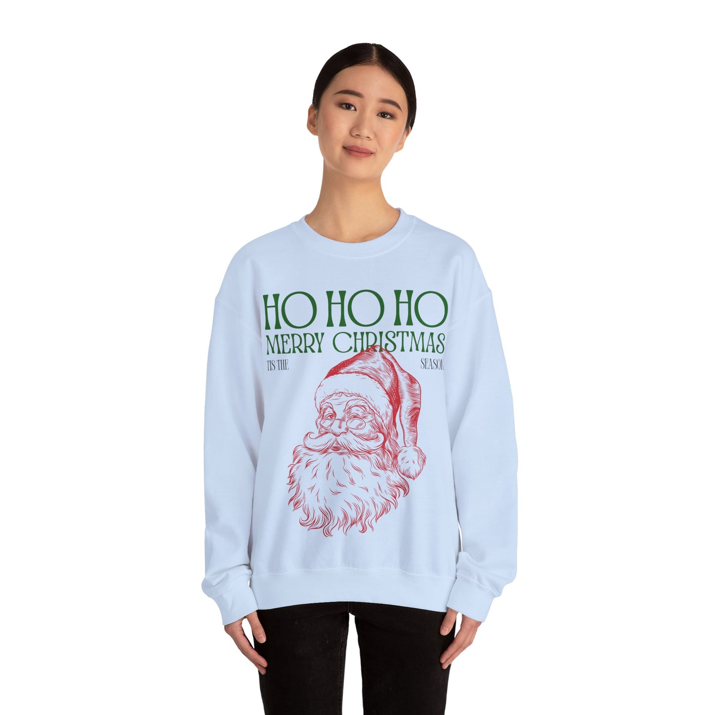 Tis The Season Santa Unisex Heavy Blend™ Crewneck Sweatshirt