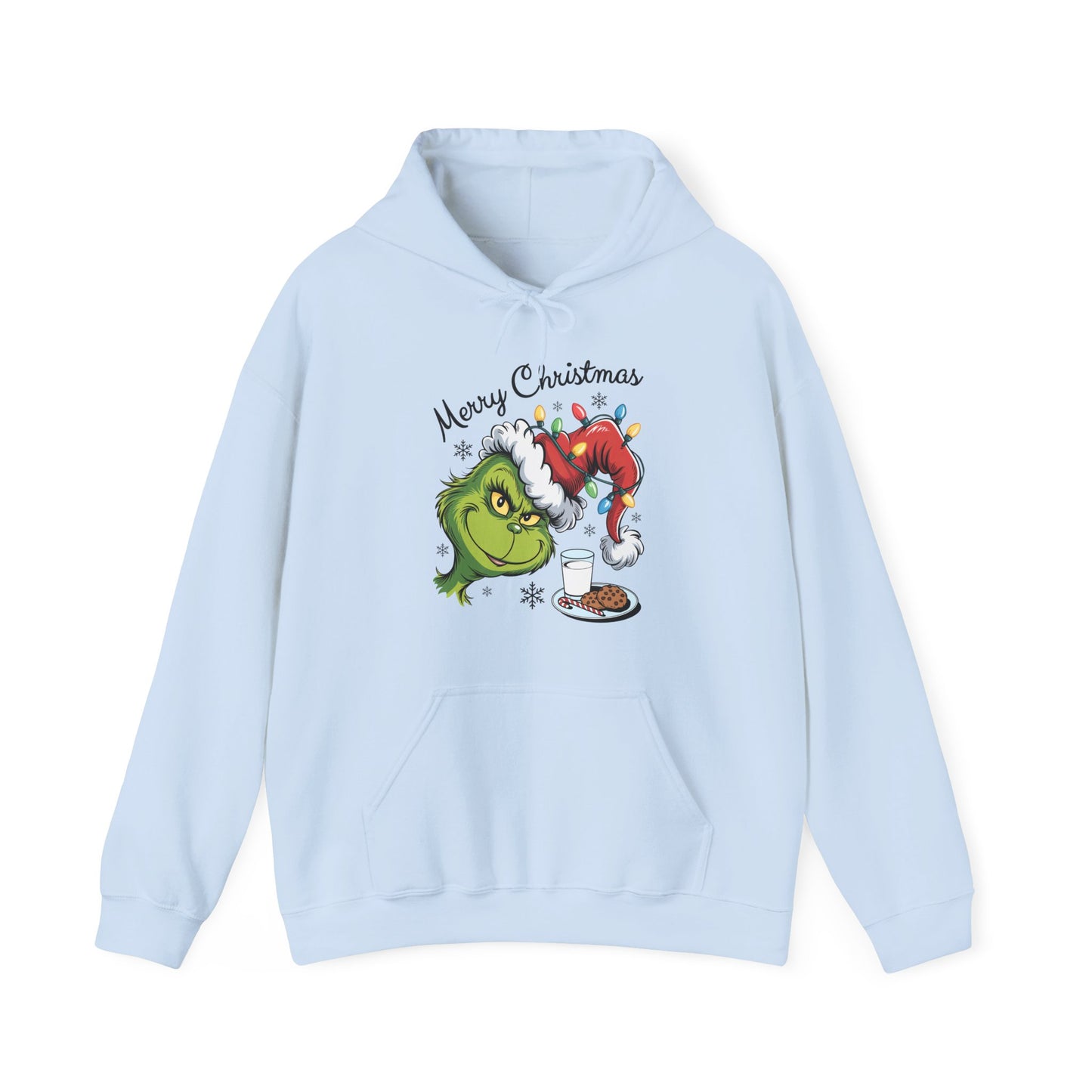 Christmas Grinch Milk & Cookies Unisex Heavy Blend™ Hooded Sweatshirt