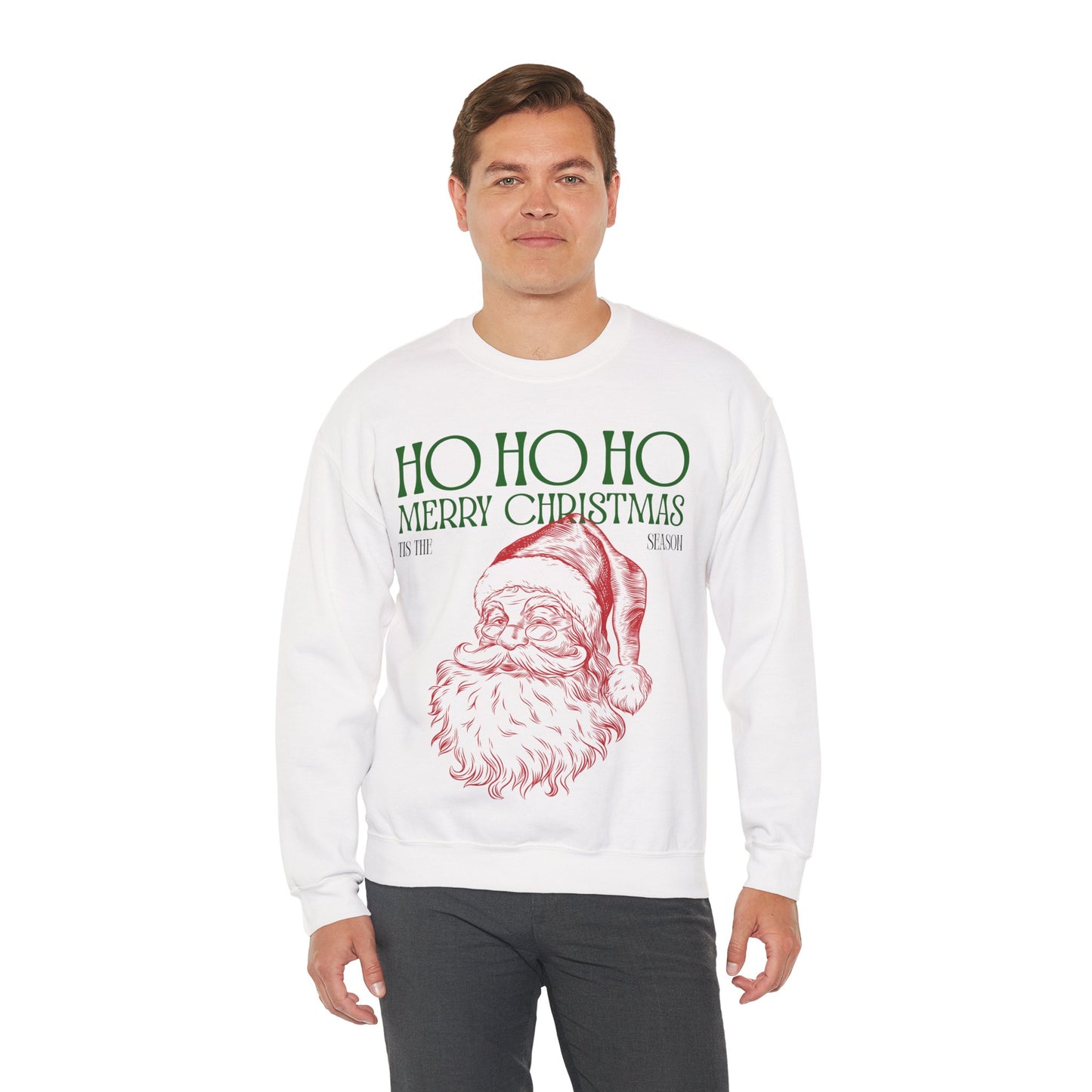 Tis The Season Santa Unisex Heavy Blend™ Crewneck Sweatshirt
