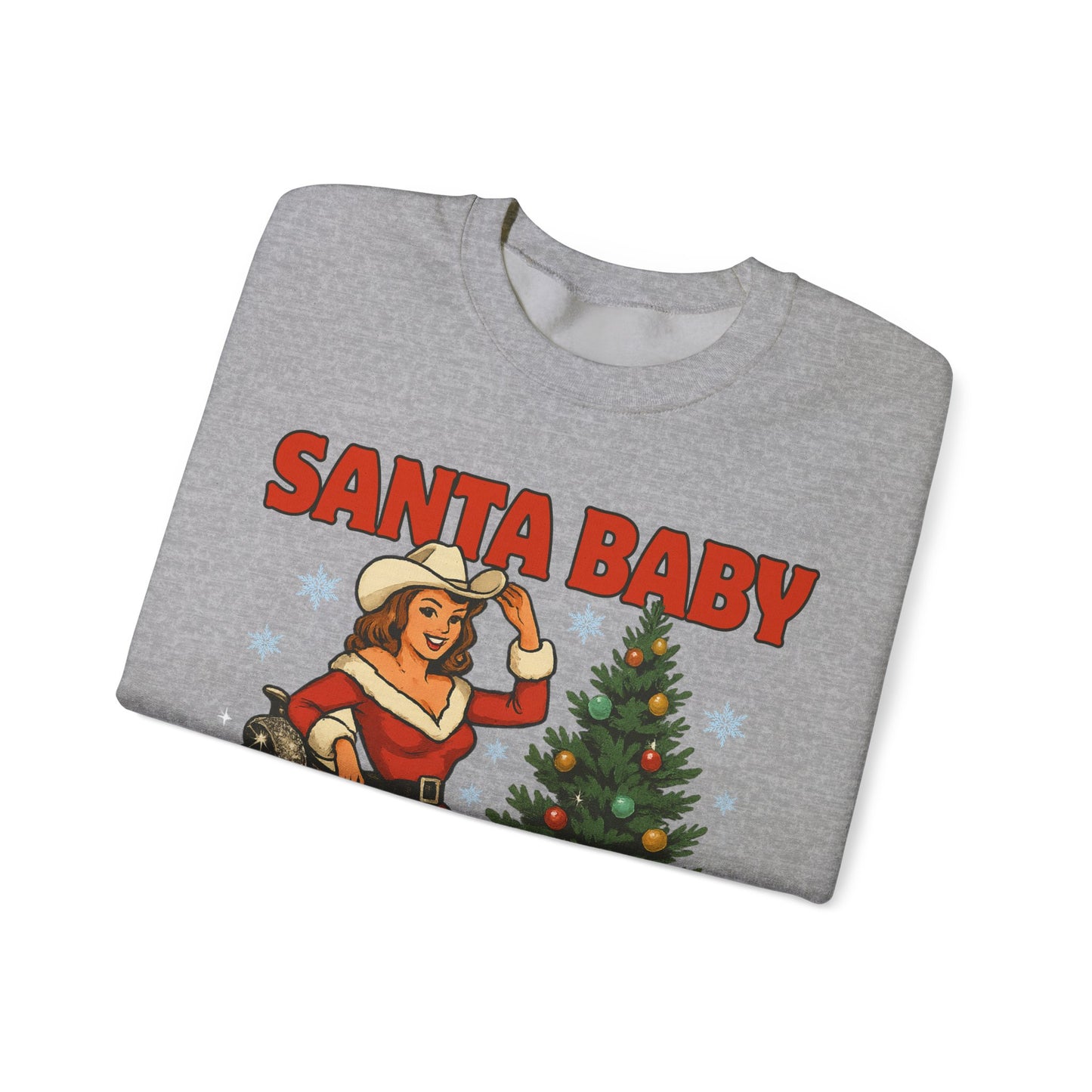 Santa Baby Ready To Ride Unisex Heavy Blend™ Crewneck Sweatshirt