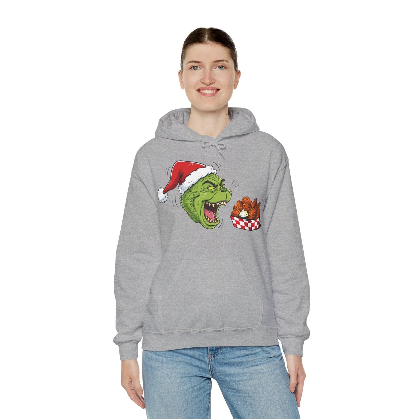 Grinch Buffalo Wings Unisex Heavy Blend™ Hooded Sweatshirt