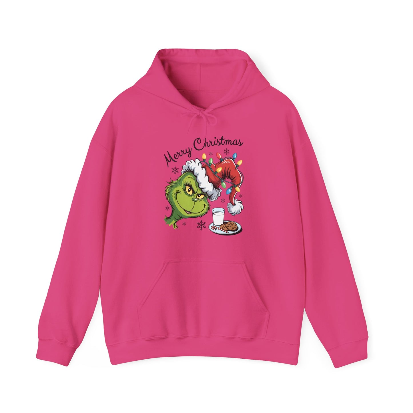 Christmas Grinch Milk & Cookies Unisex Heavy Blend™ Hooded Sweatshirt