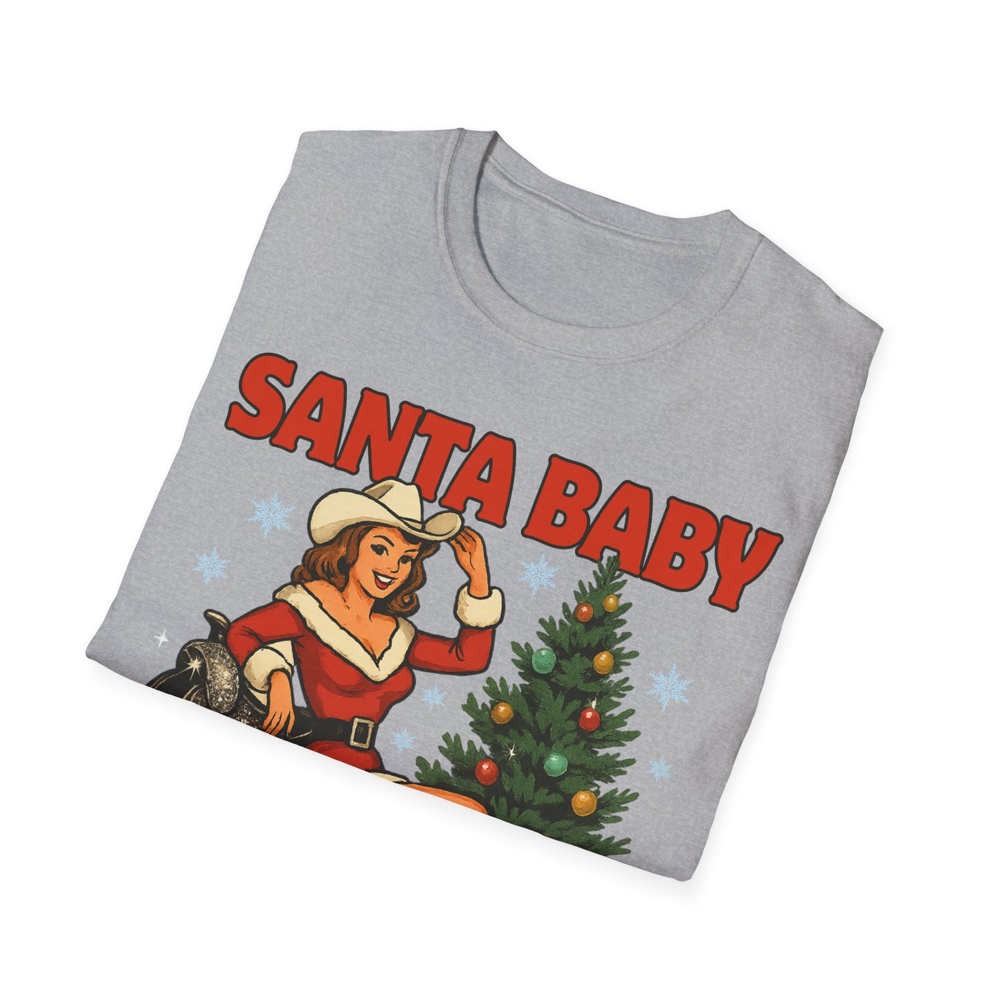 Santa Baby Ready To Ride Unisex Softstyle T-Shirt