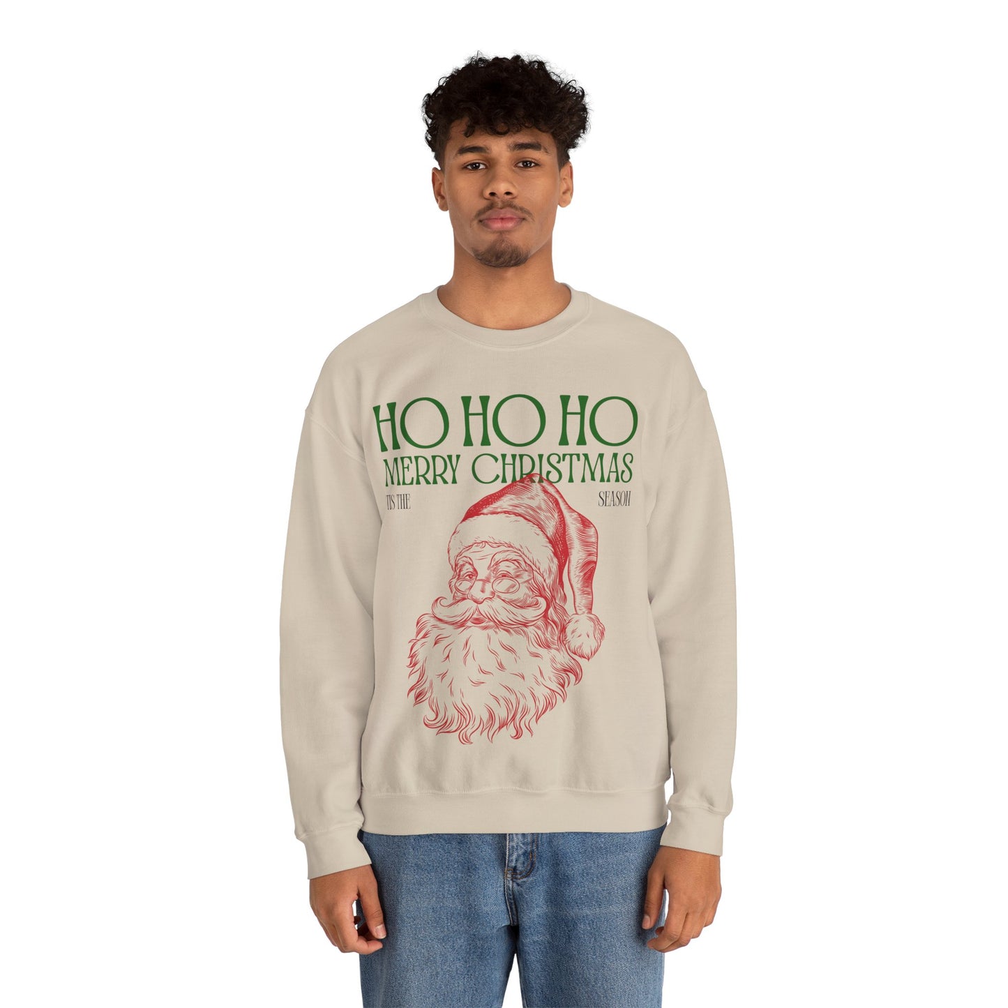 Tis The Season Santa Unisex Heavy Blend™ Crewneck Sweatshirt