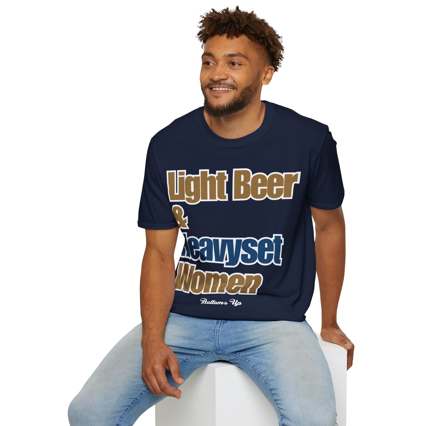 Light Beer & Heavyset Women Unisex Softstyle T-Shirt