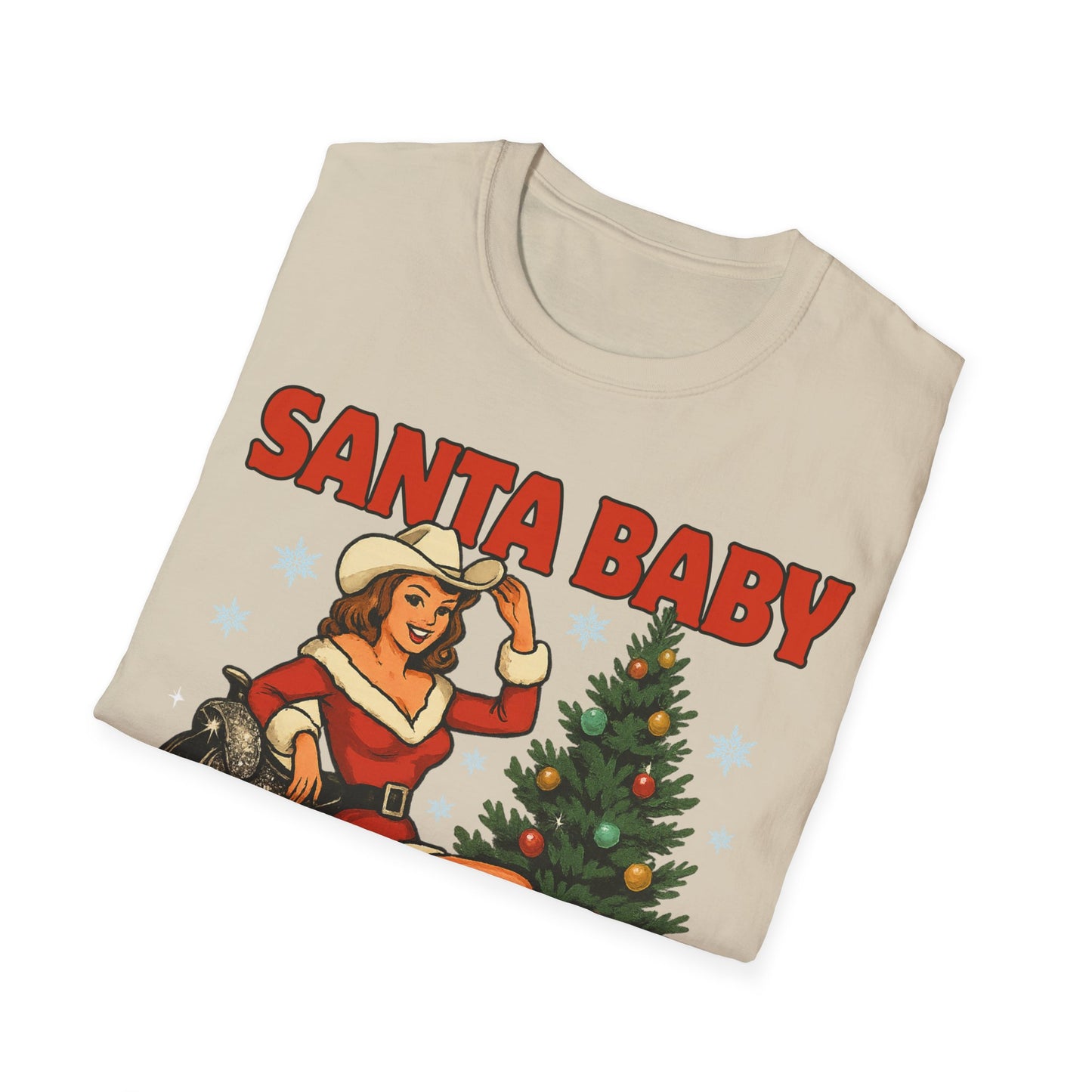 Santa Baby Ready To Ride Unisex Softstyle T-Shirt