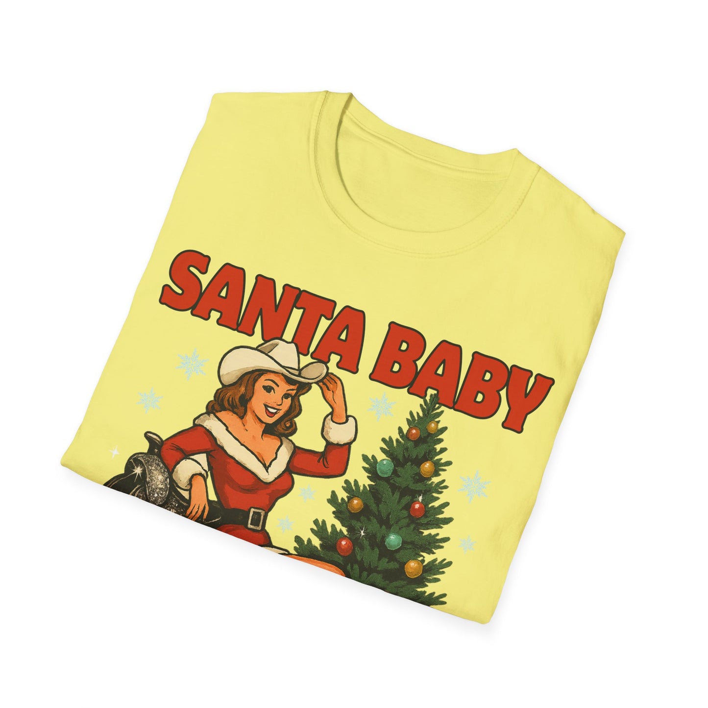Santa Baby Ready To Ride Unisex Softstyle T-Shirt
