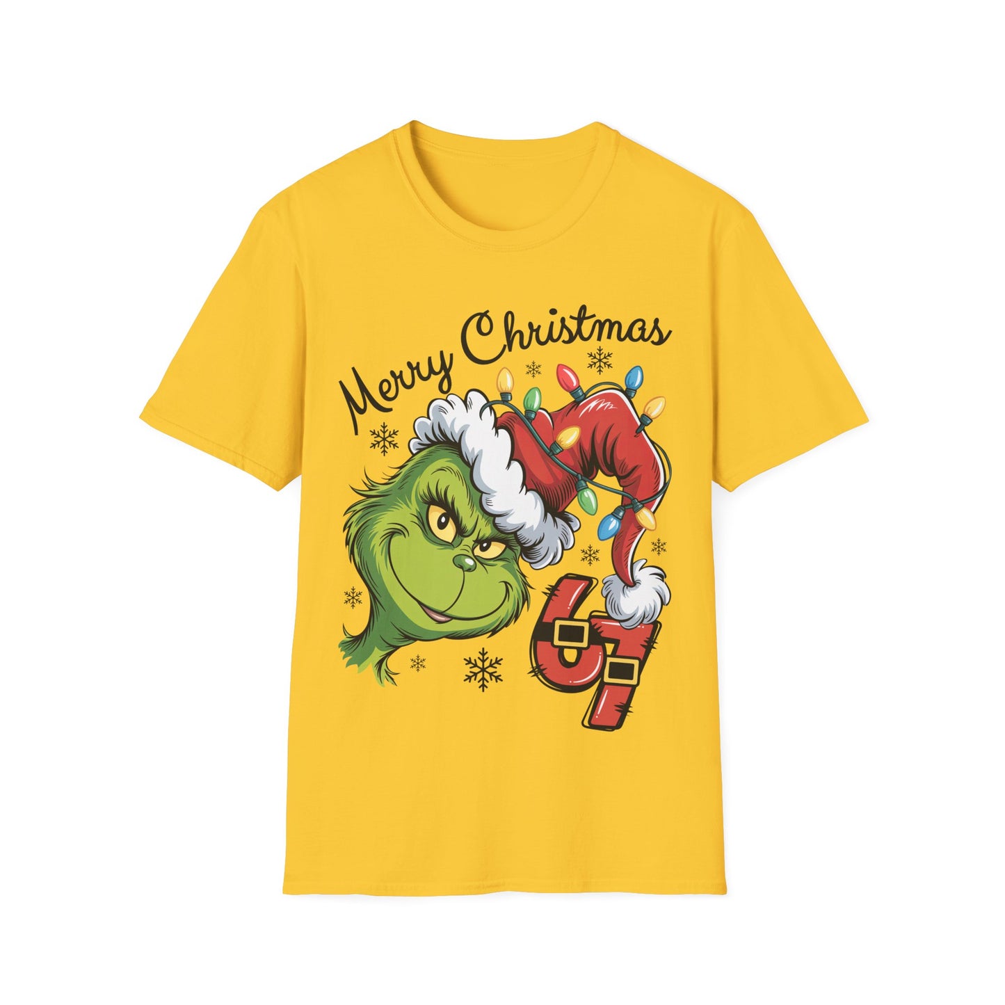 Grinch 6 7 Six Seven Unisex Softstyle T-Shirt