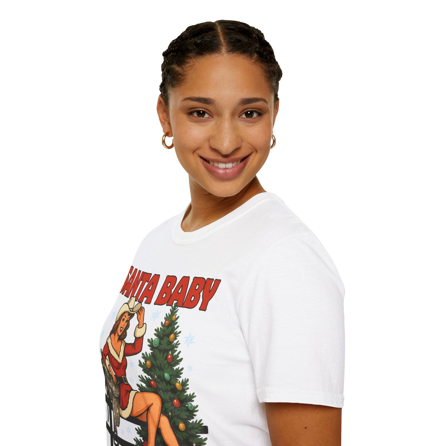 Santa Baby Ready To Ride Unisex Softstyle T-Shirt