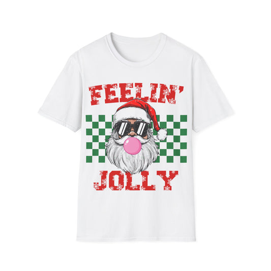 Feelin' Jolly Santa Unisex Softstyle T-Shirt
