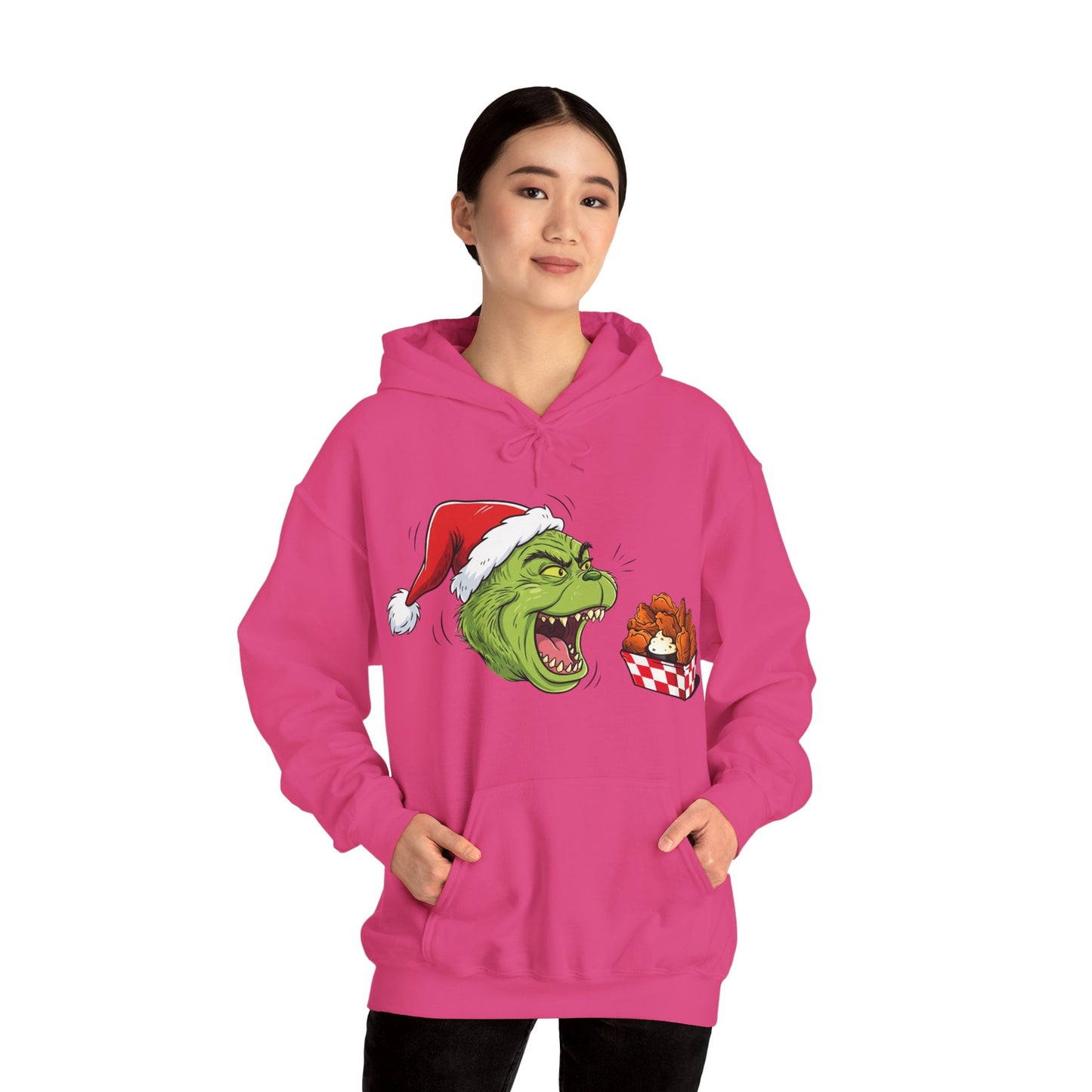Grinch Buffalo Wings Unisex Heavy Blend™ Hooded Sweatshirt