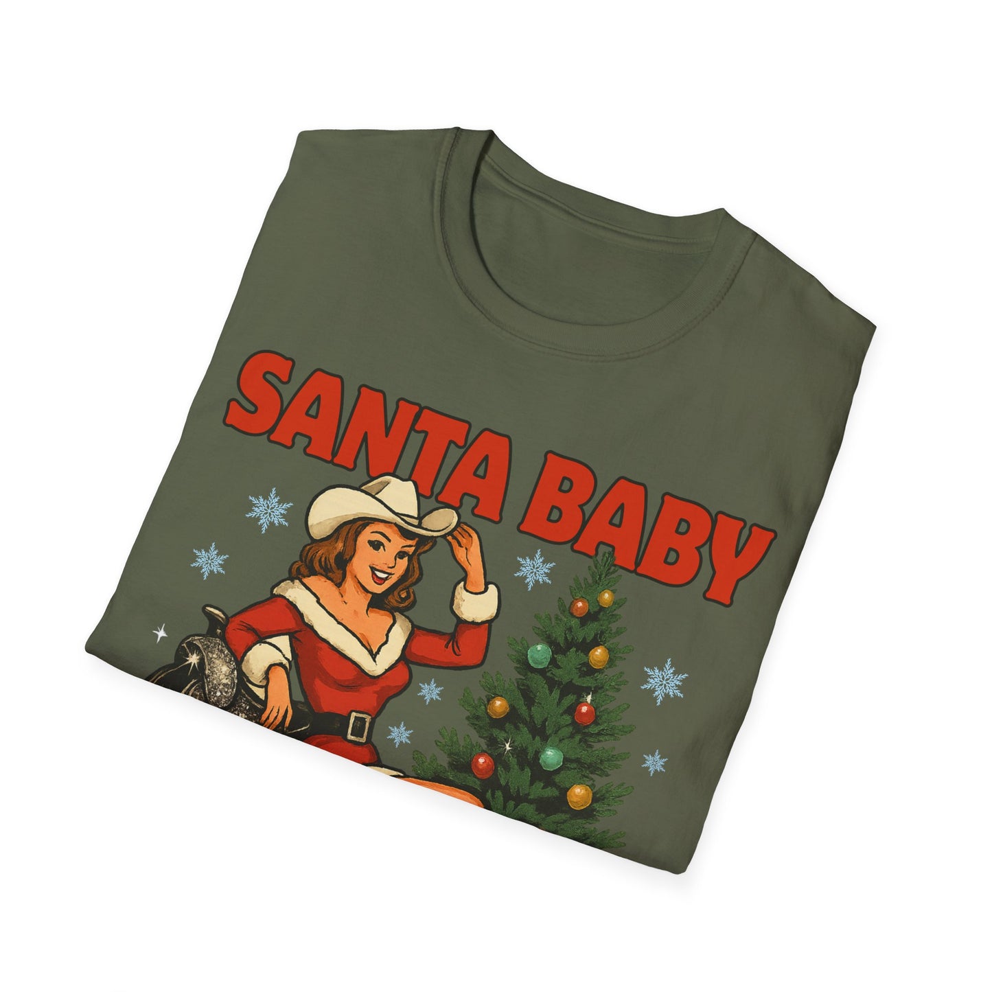 Santa Baby Ready To Ride Unisex Softstyle T-Shirt