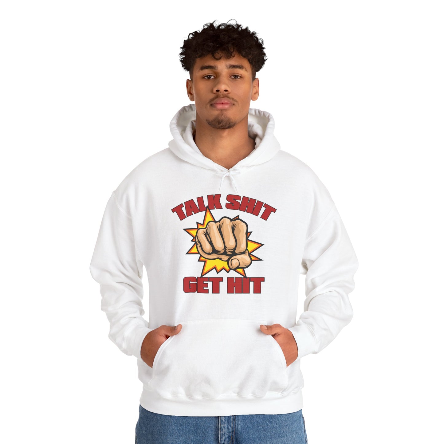 Talk Shit Get Hit Unisex Heavy Blend™ Hooded Sweatshirt