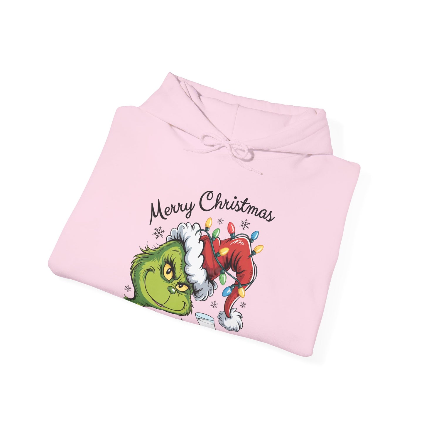 Christmas Grinch Milk & Cookies Unisex Heavy Blend™ Hooded Sweatshirt