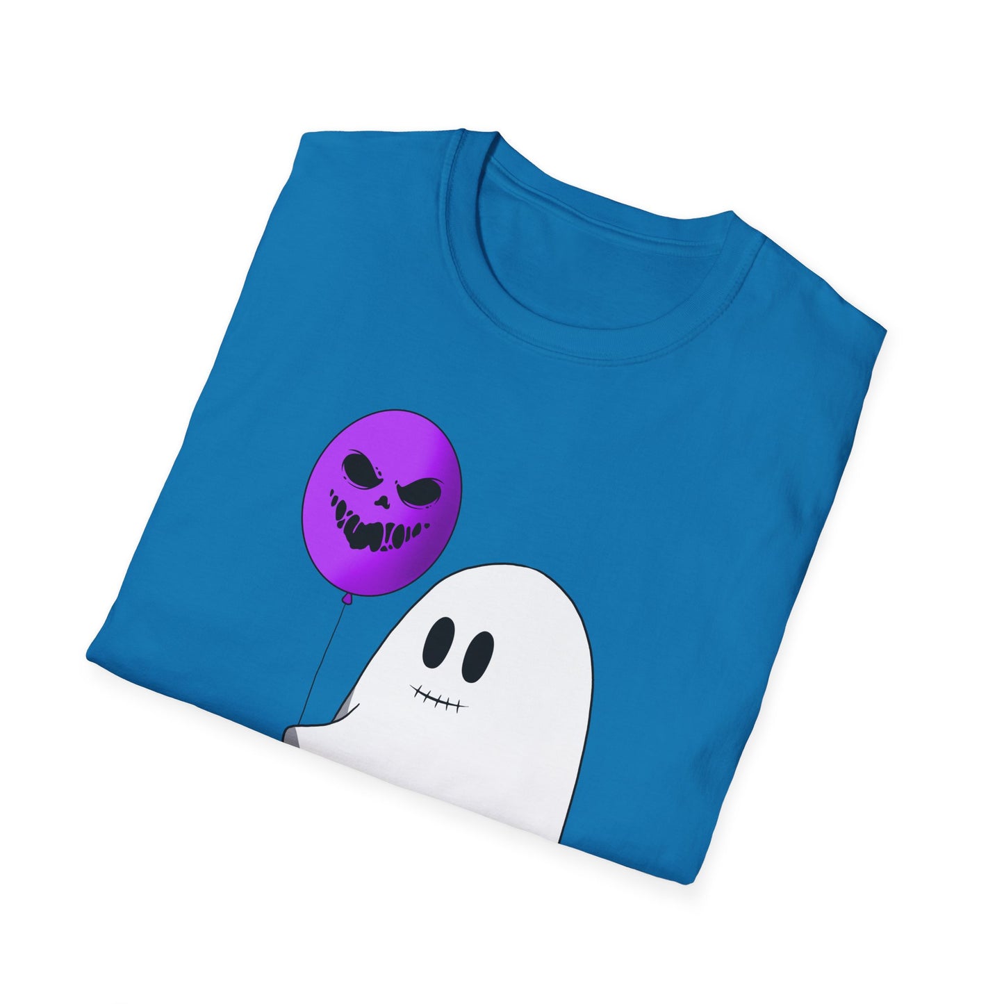Halloween Balloon Ghost Unisex Softstyle T-Shirt
