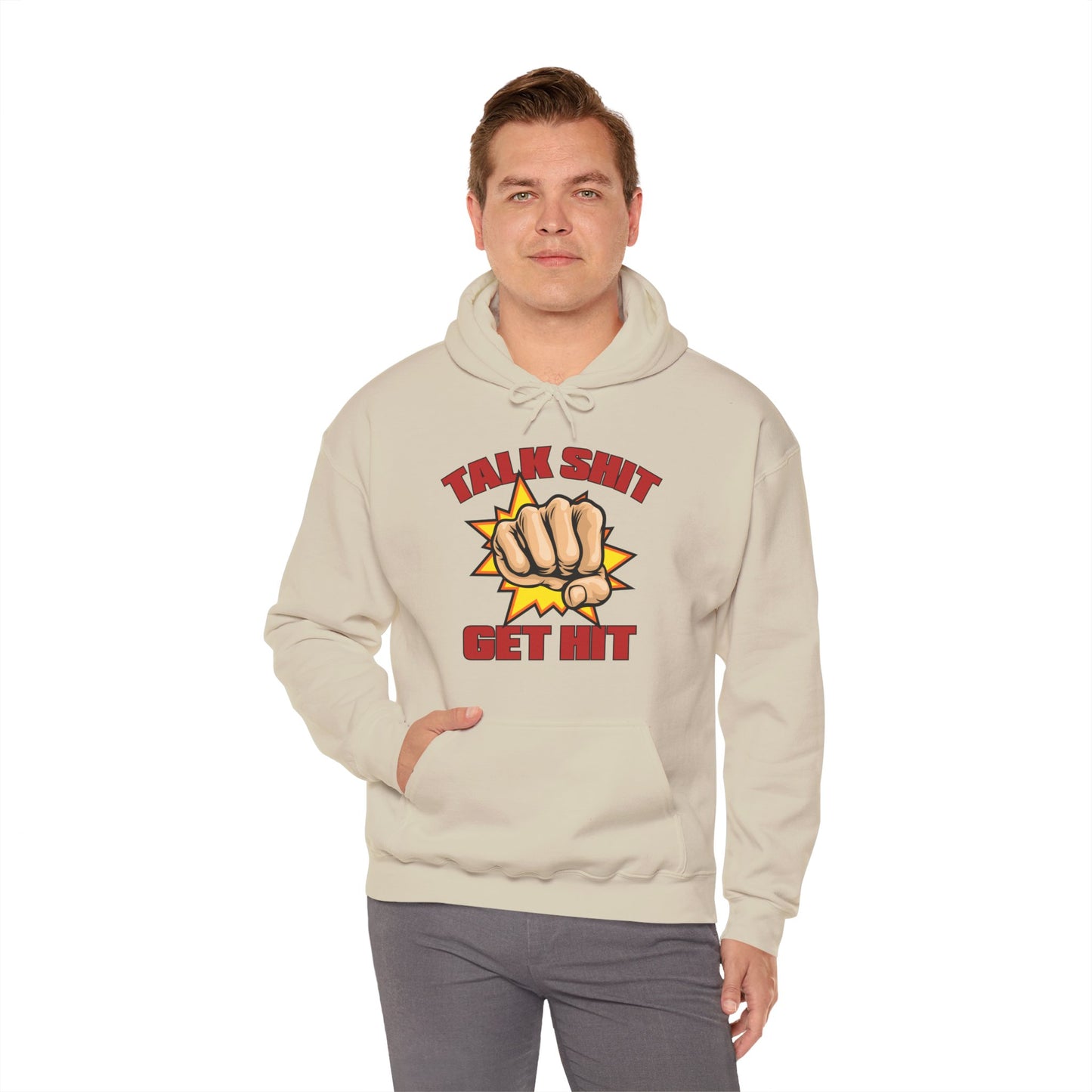 Talk Shit Get Hit Unisex Heavy Blend™ Hooded Sweatshirt