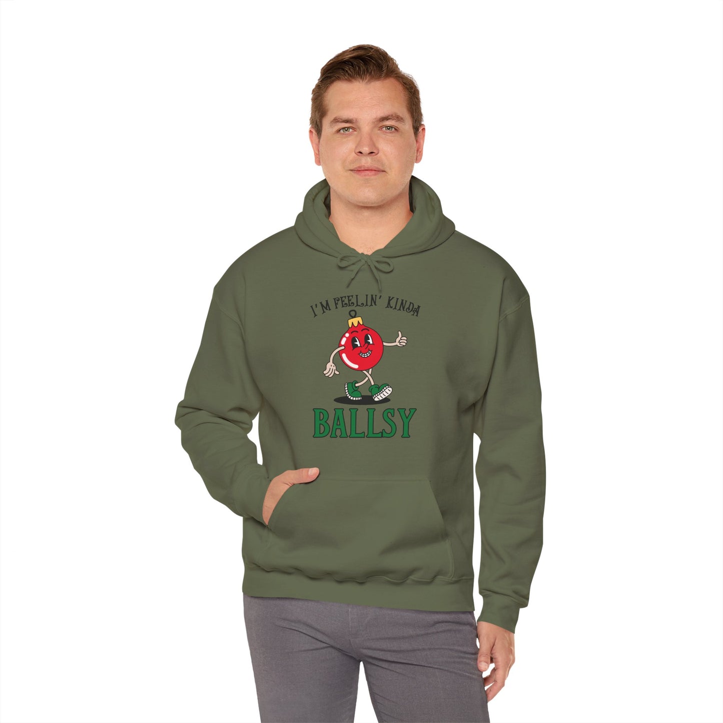 Feelin' Kinda Ballsy Unisex Heavy Blend™ Hooded Sweatshirt