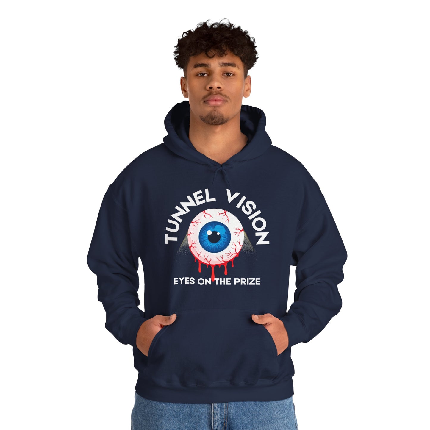 Tunnel Vision Eyes On The Prize Unisex Heavy Blend™ Hooded Sweatshirt