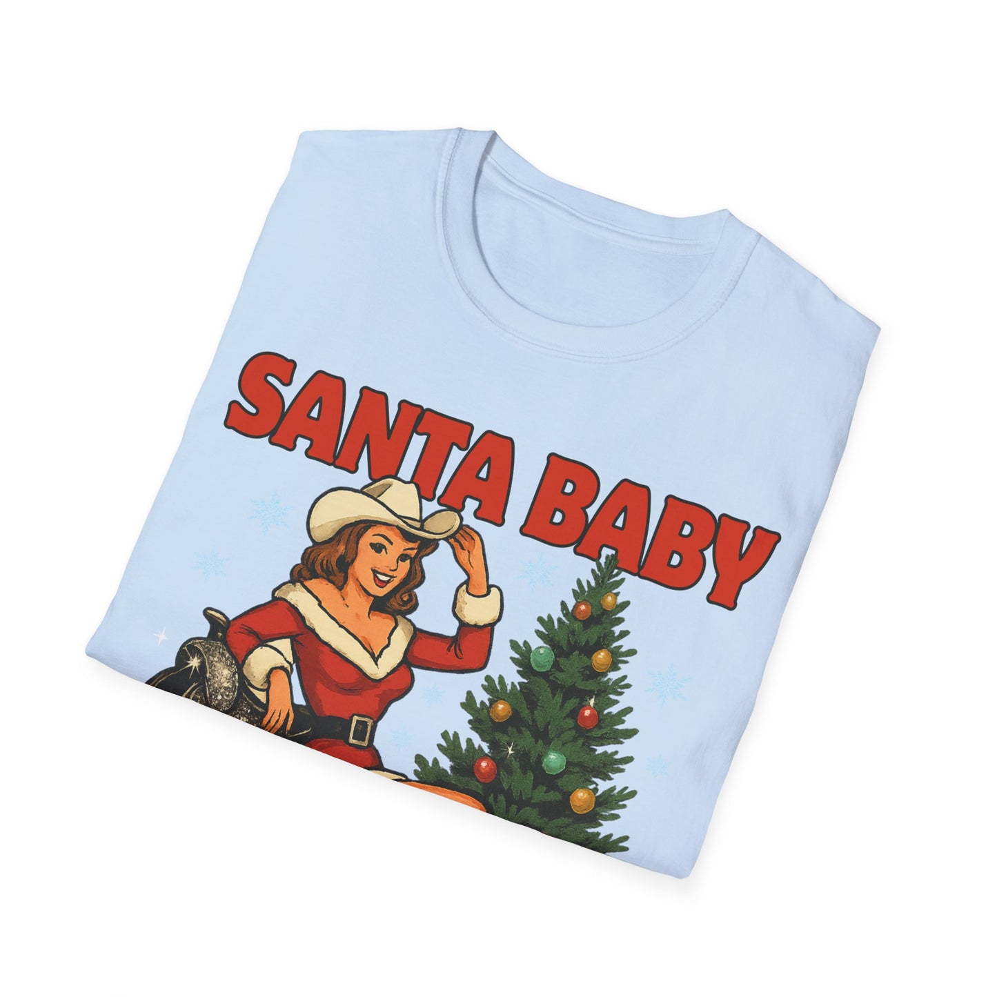Santa Baby Ready To Ride Unisex Softstyle T-Shirt
