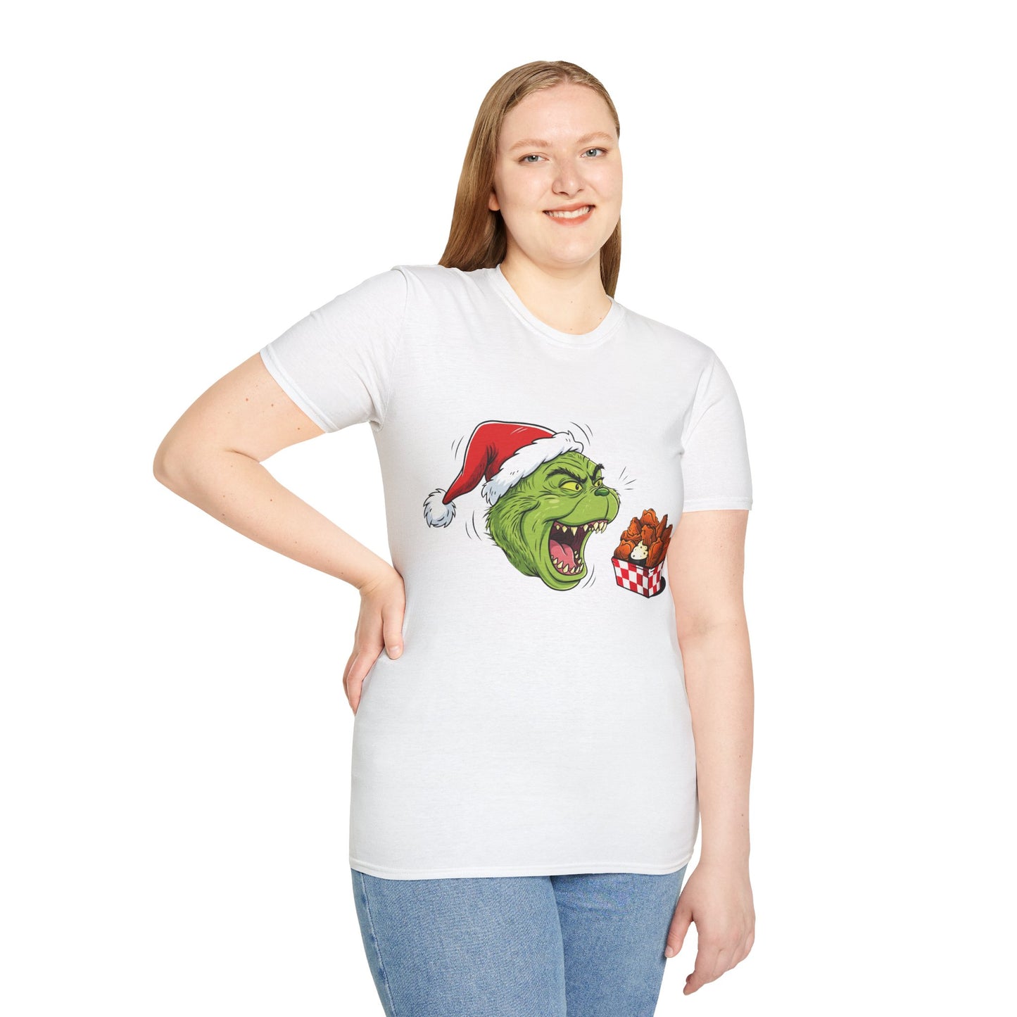 Grinch Buffalo Wings Unisex Softstyle T-Shirt