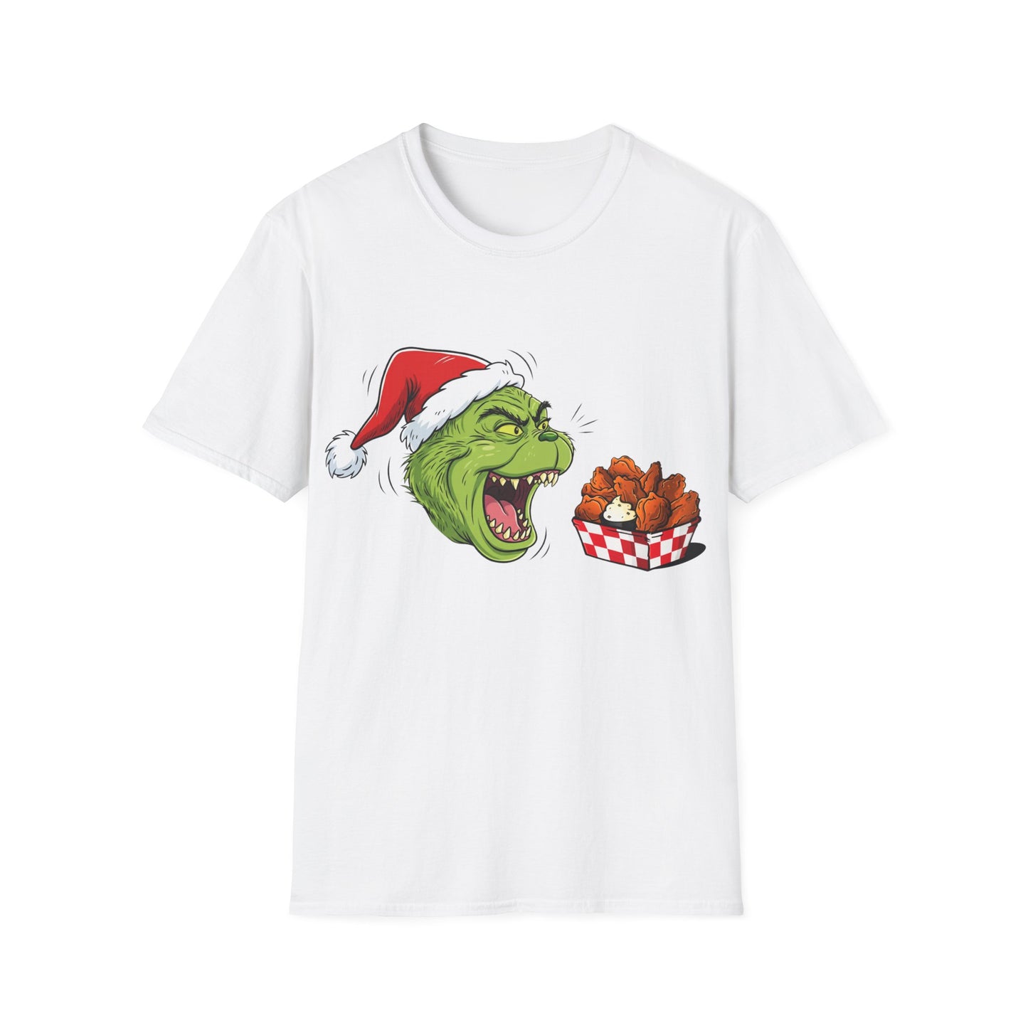 Grinch Buffalo Wings Unisex Softstyle T-Shirt