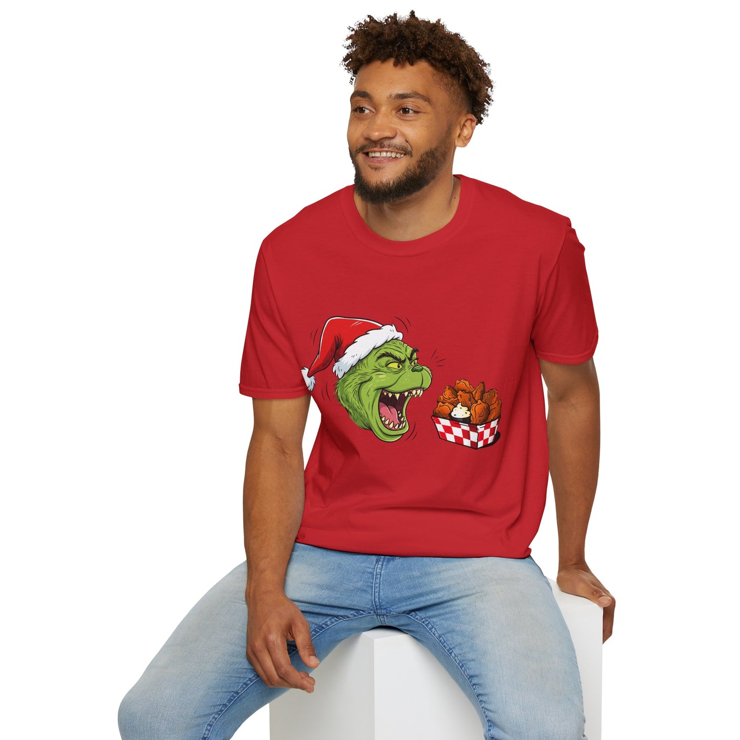 Grinch Buffalo Wings Unisex Softstyle T-Shirt