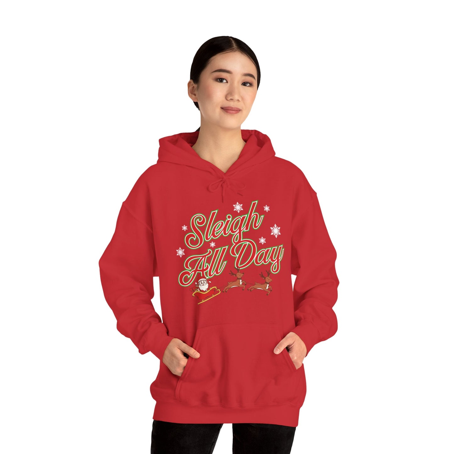 Sleigh All Day Santa Unisex Heavy Blend™ Hooded Sweatshirt