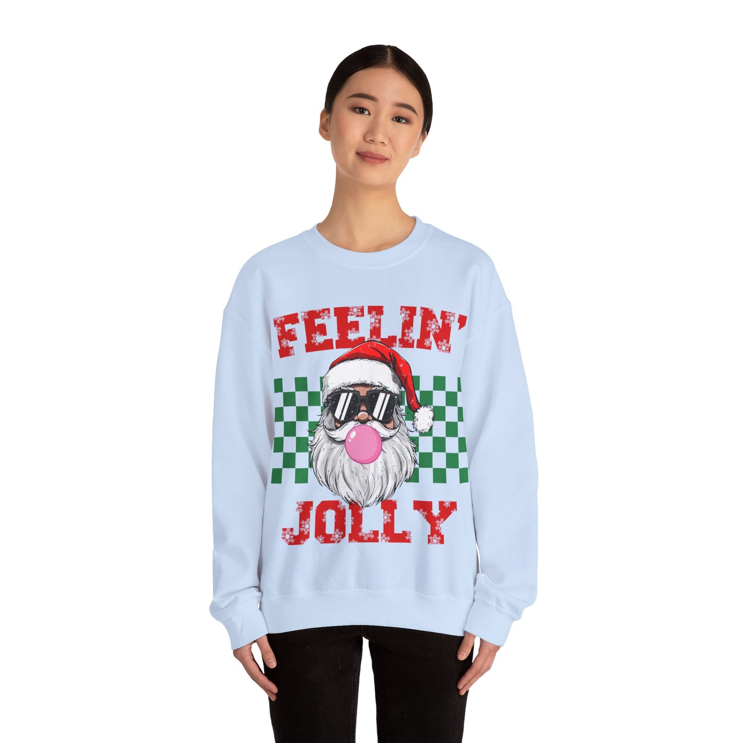 Santa Feelin' Jolly Unisex Heavy Blend™ Crewneck Sweatshirt