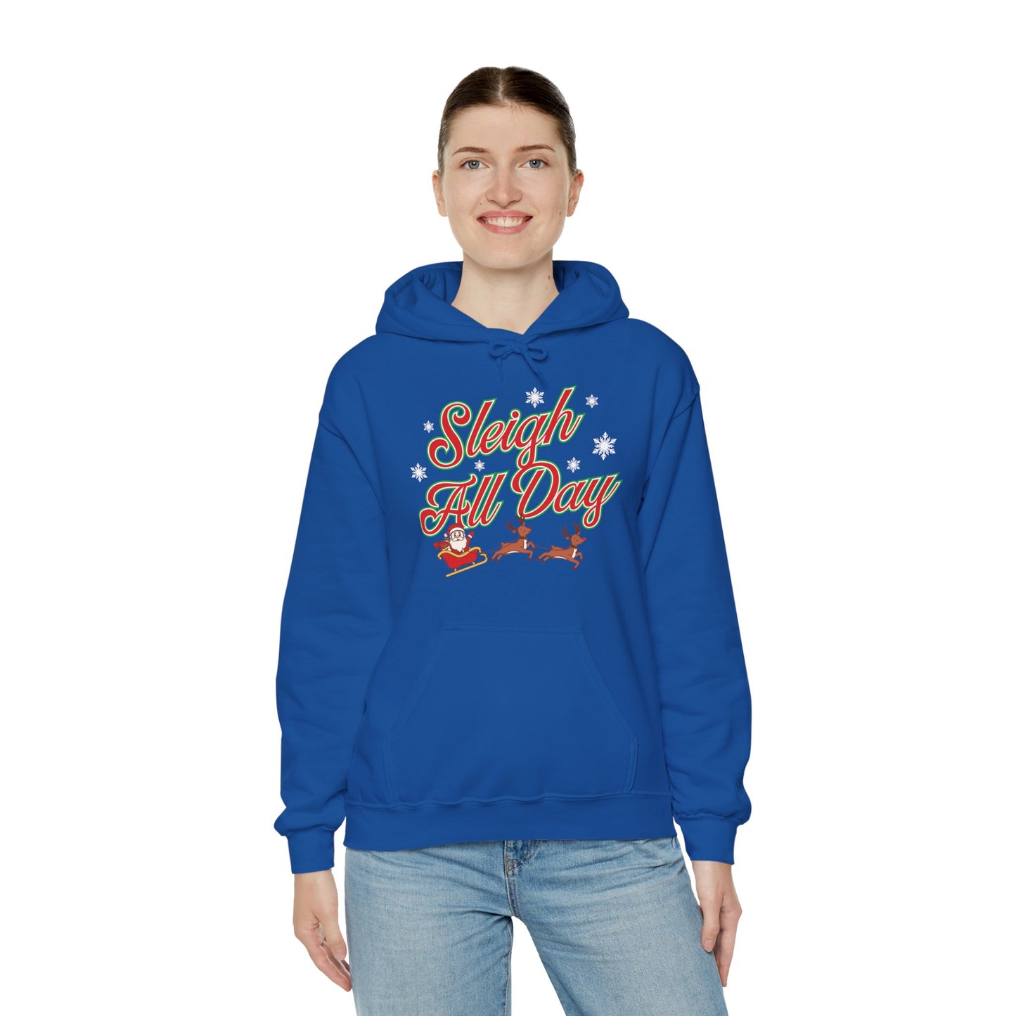 Sleigh All Day Santa Unisex Heavy Blend™ Hooded Sweatshirt