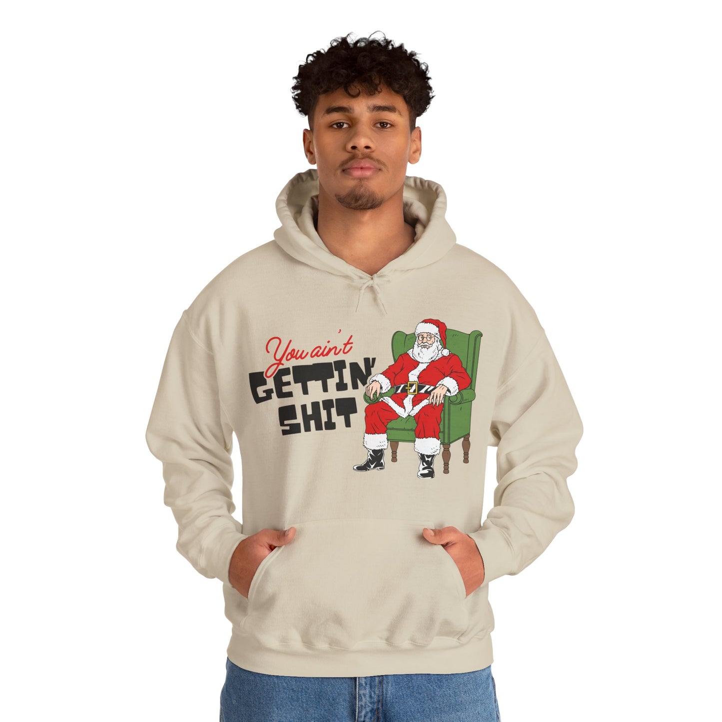 Santa You Ain't Gettin' Shit Unisex Heavy Blend™ Hooded Sweatshirt