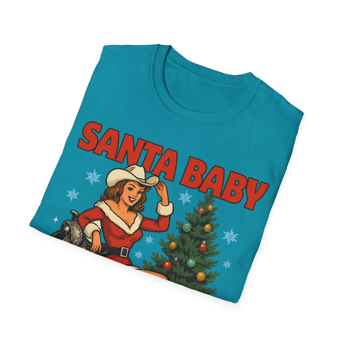 Santa Baby Ready To Ride Unisex Softstyle T-Shirt