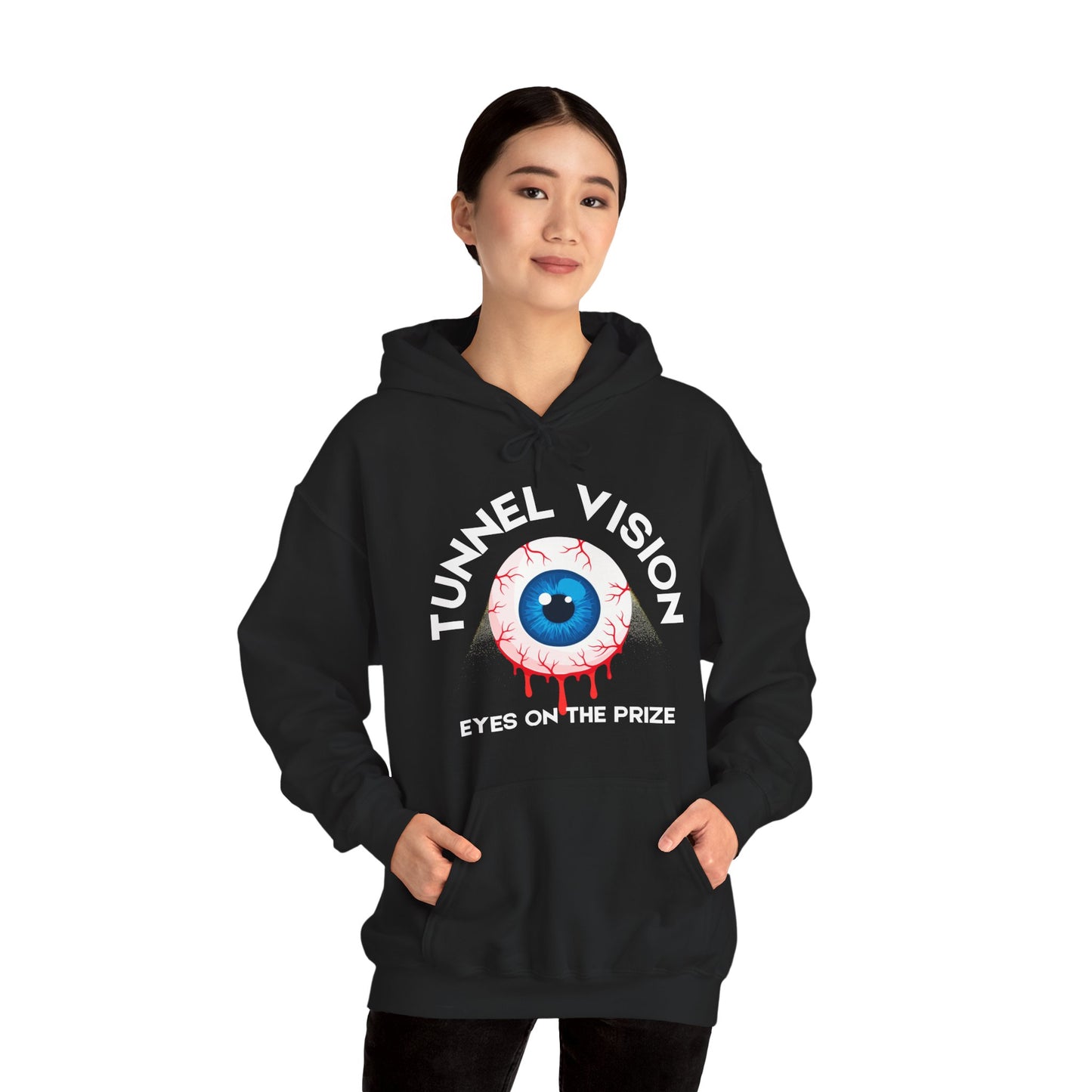 Tunnel Vision Eyes On The Prize Unisex Heavy Blend™ Hooded Sweatshirt