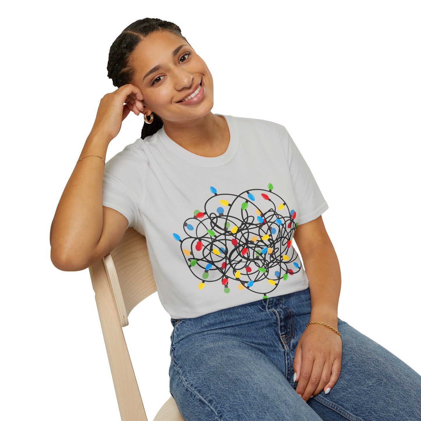 Well Shit Christmas Lights Unisex Softstyle T-Shirt