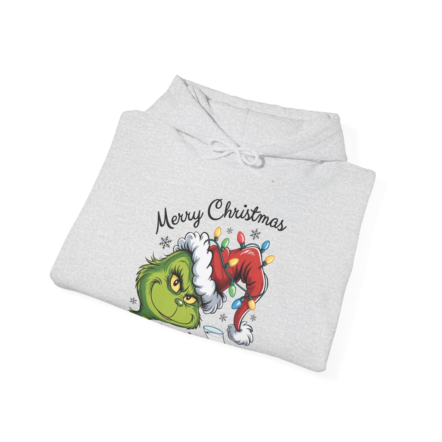 Christmas Grinch Milk & Cookies Unisex Heavy Blend™ Hooded Sweatshirt