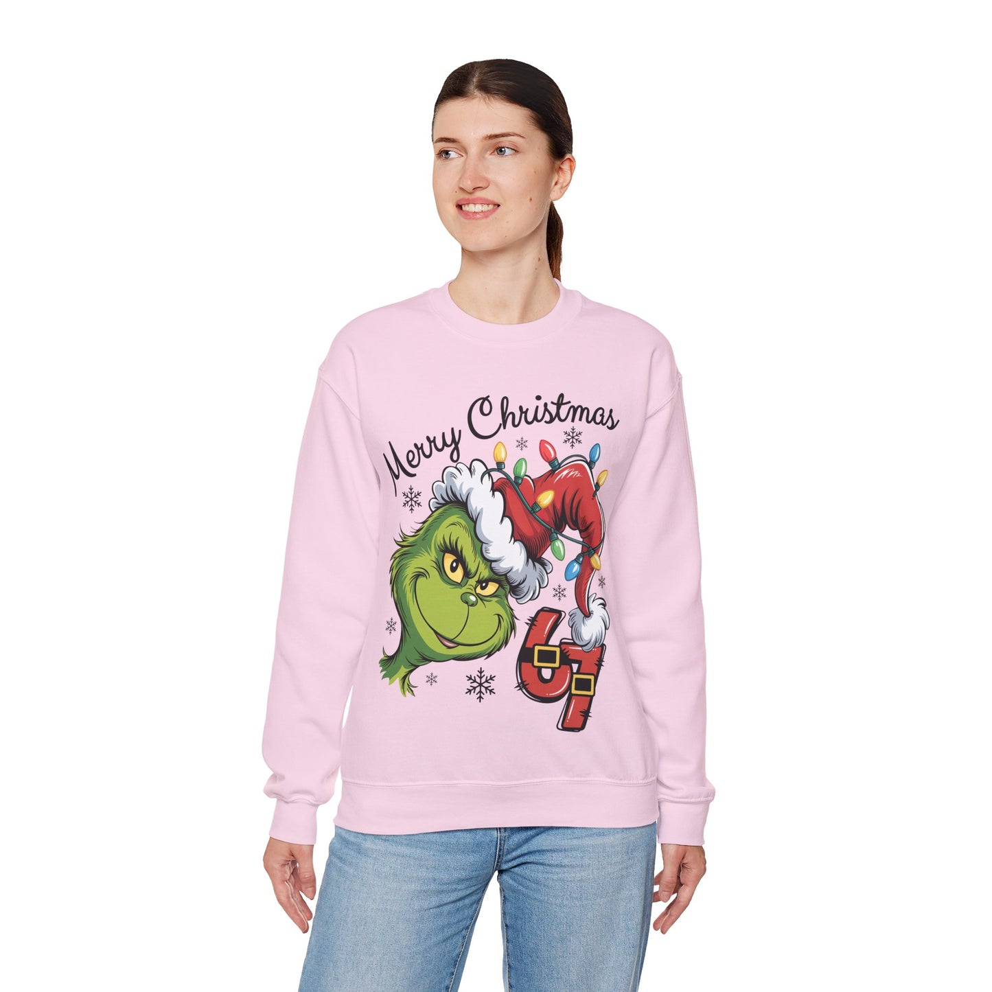 Grinch 6 7 Six Seven Unisex Heavy Blend™ Crewneck Sweatshirt