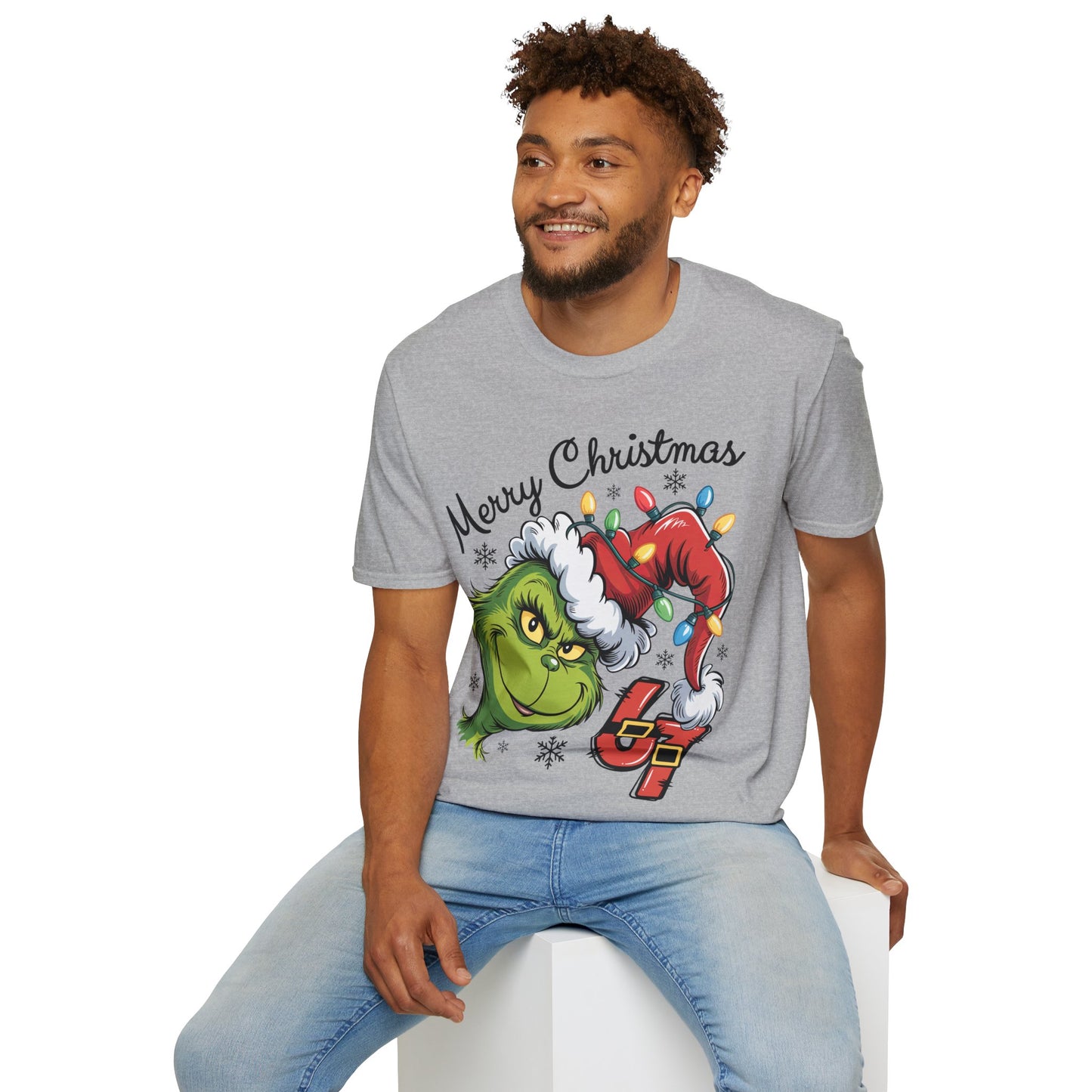 Grinch 6 7 Six Seven Unisex Softstyle T-Shirt