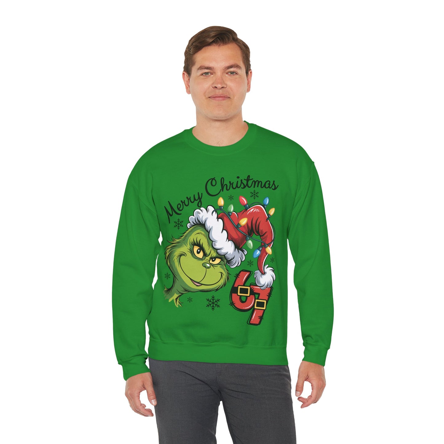 Grinch 6 7 Six Seven Unisex Heavy Blend™ Crewneck Sweatshirt